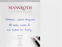 Tablet Screenshot of mannroth.de
